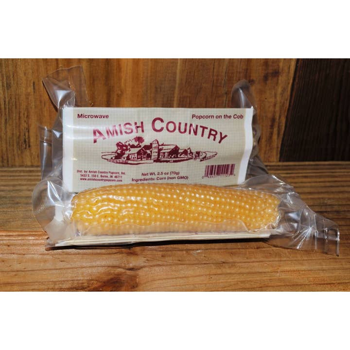 White microwave popcorn cobs in a clear bag with visible kernels
