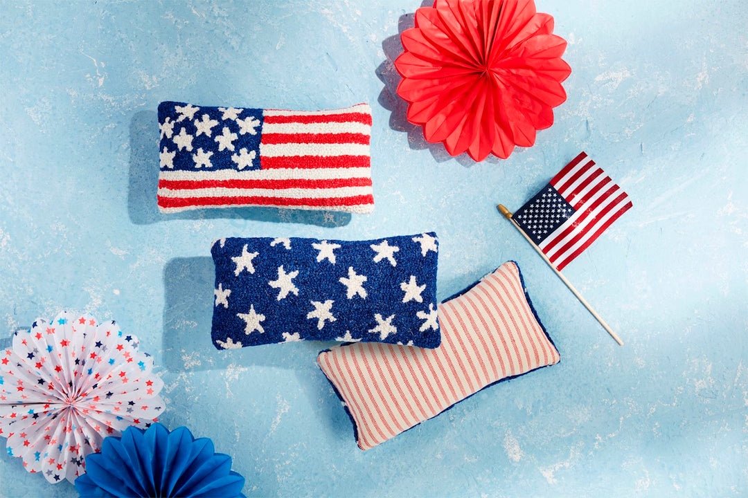 Americana Hooked Wool Pillows