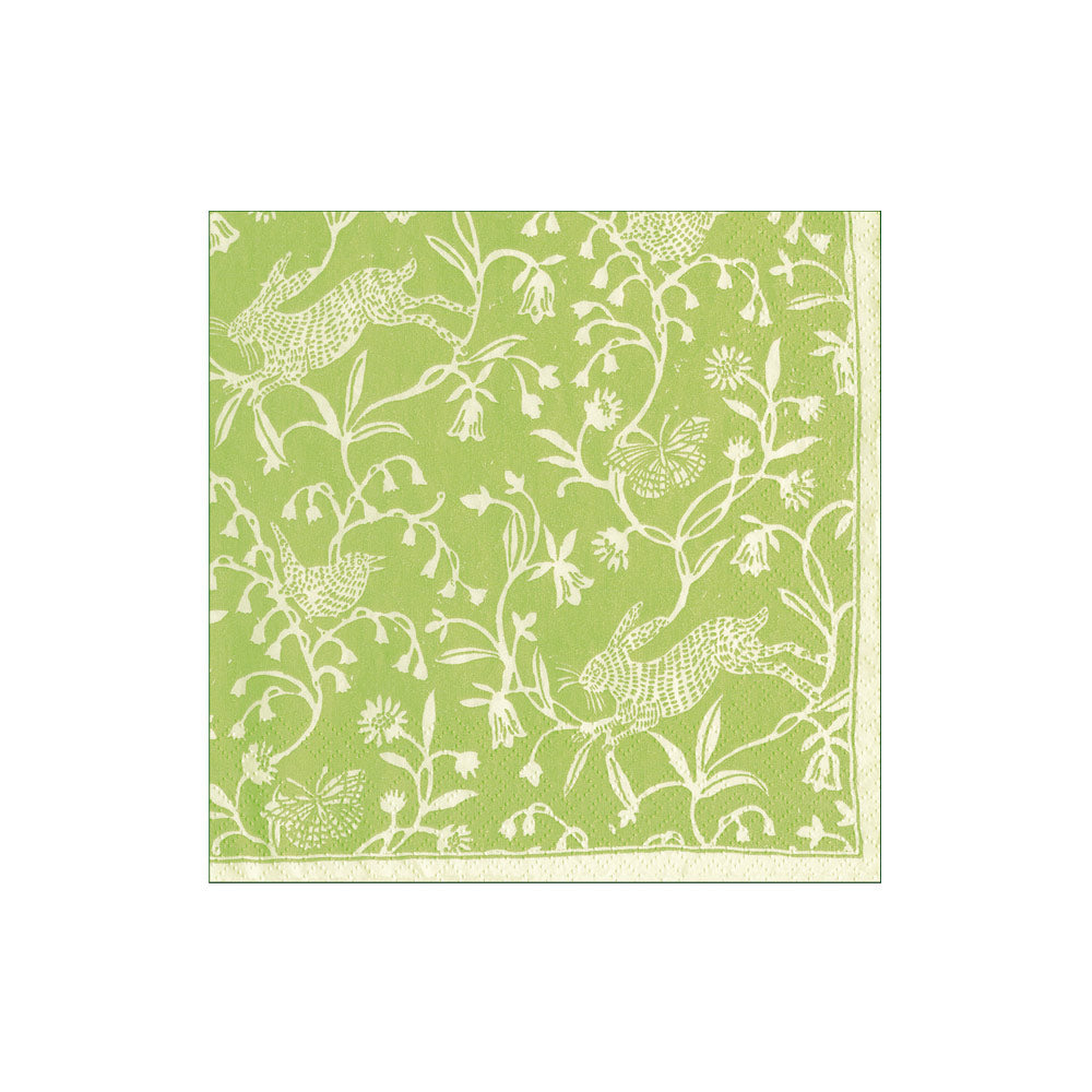 Packaged cocktail napkins with triple-ply construction printed in Germany.