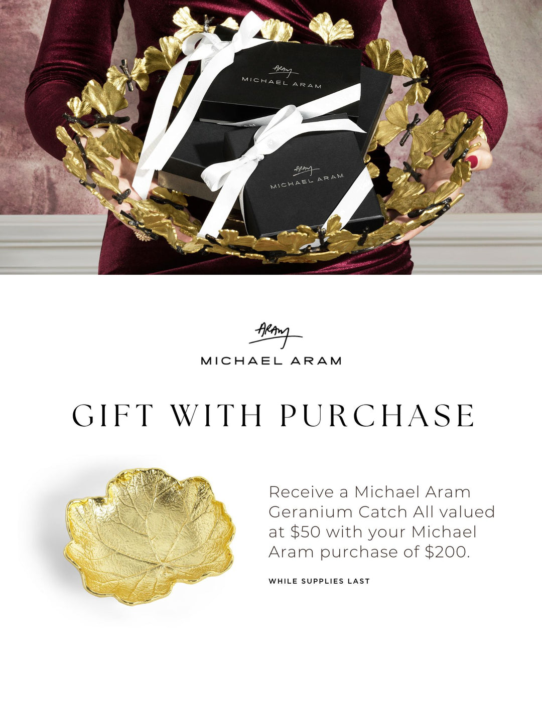 Michael Aram Geranium Catch All