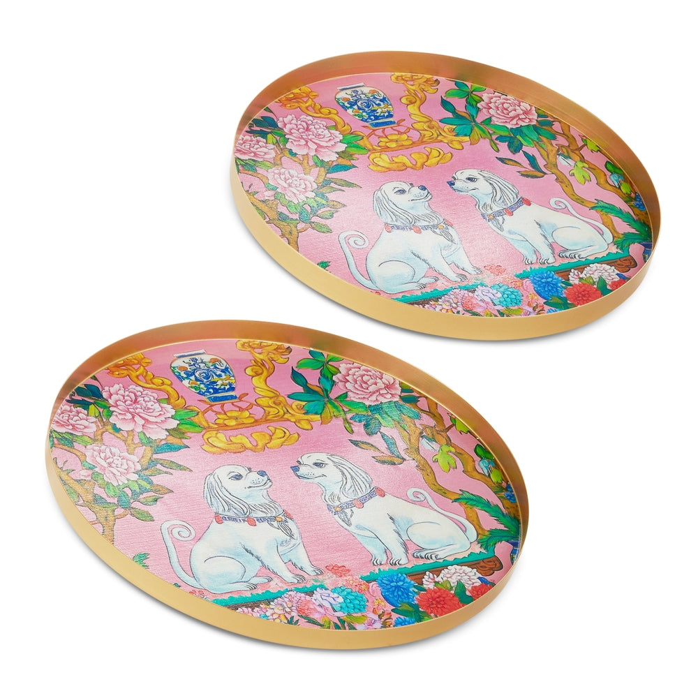 Pink Dog Trays - Sold Individually