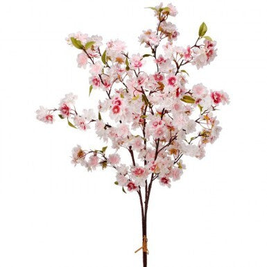 43-inch cherry blossom bundle with delicate floral patterns on a natural material background.