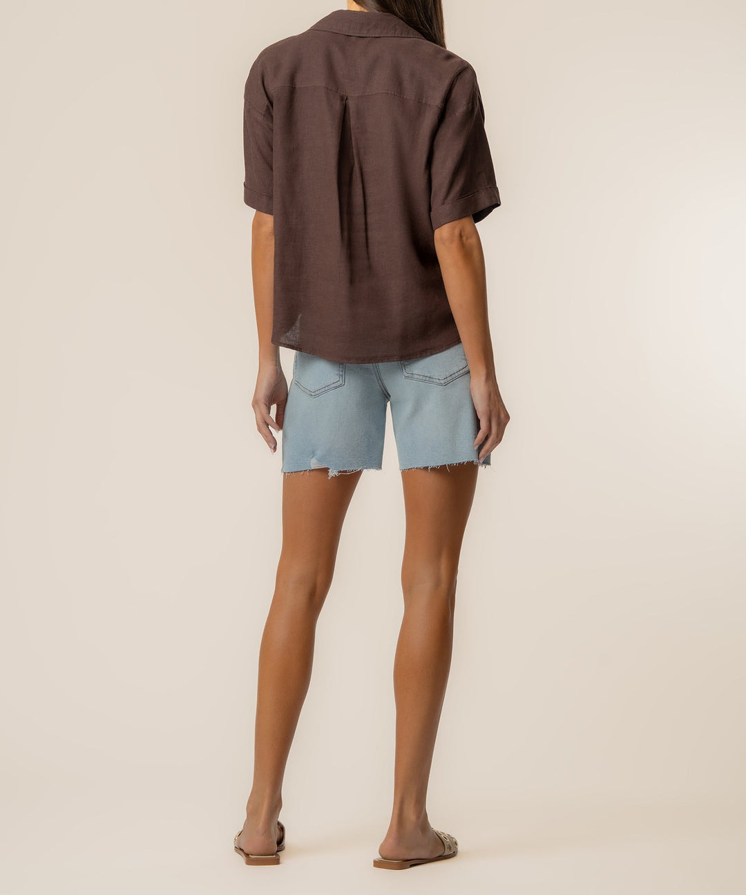 Brianna Linen Boxy Shirt