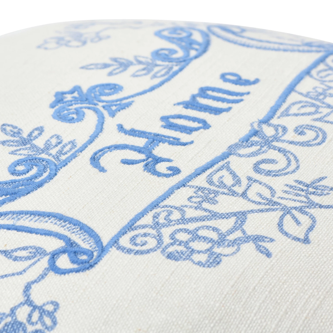 18" Round Linen Blend Pillow