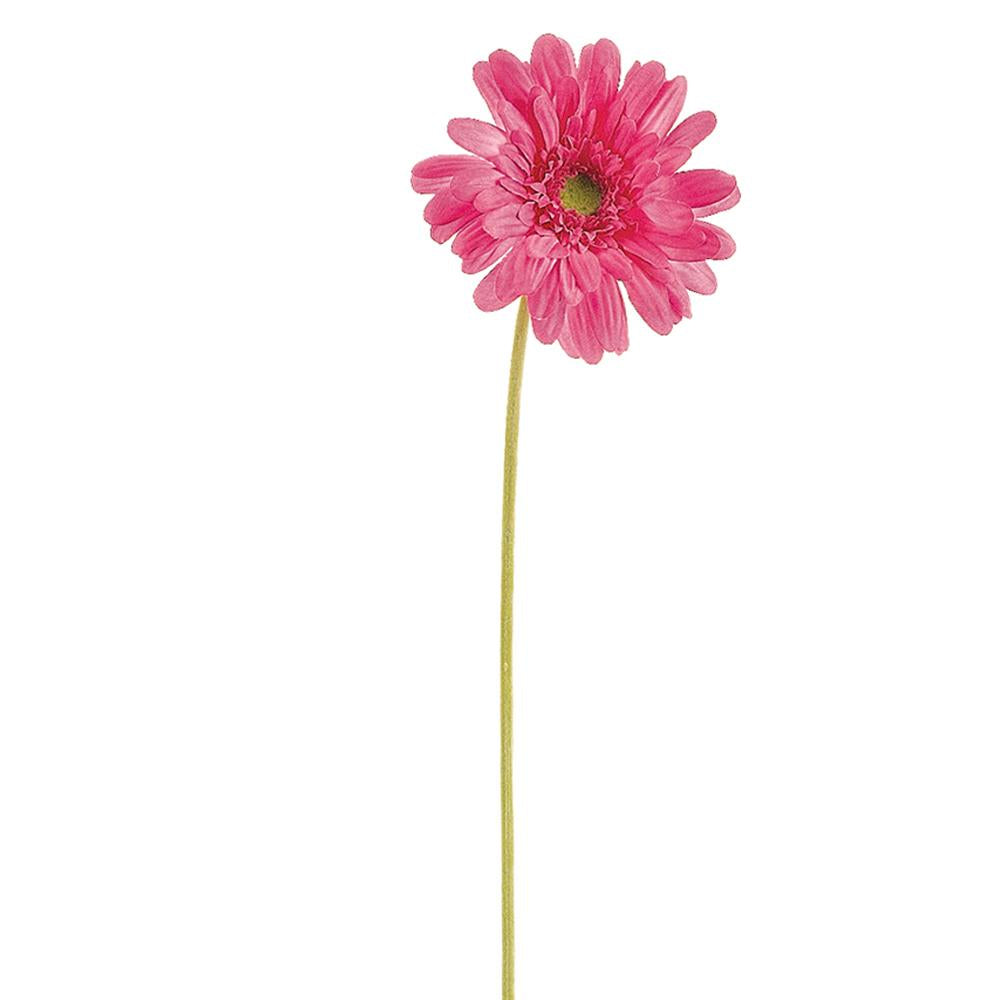 Medium Gerbera daisy spray with polyester petals in a natural arrangement