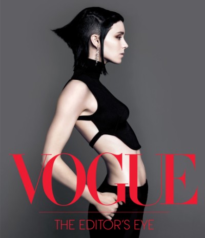 Hardcover book Vogue: The Editor's Eye featuring black-and-white photography by Richard Avedon and Irving Penn.