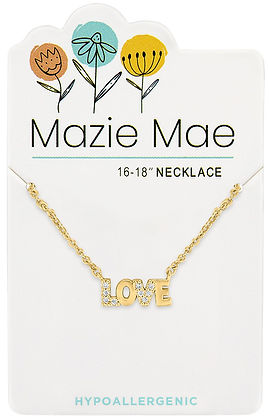 Gold Love Mazie Mae Neckace