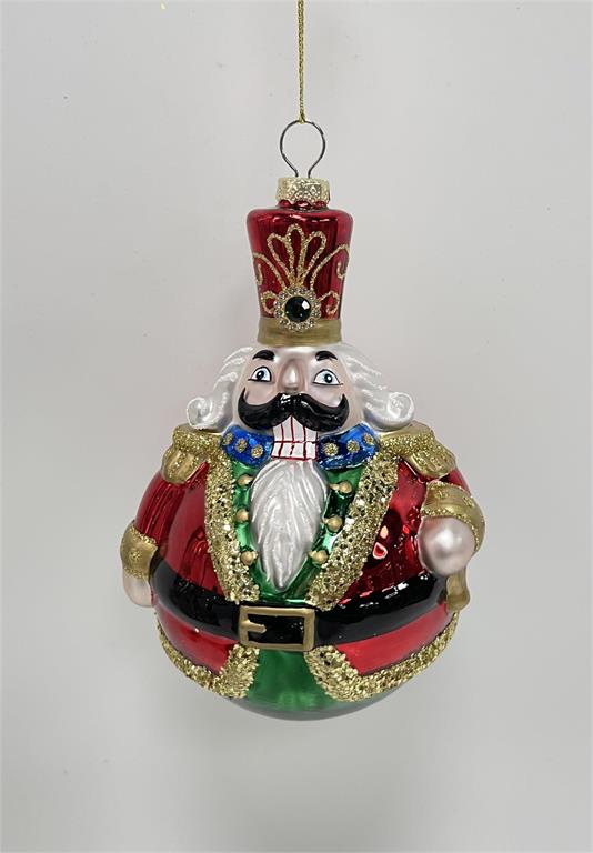 Nutcracker Ornament, Glass
