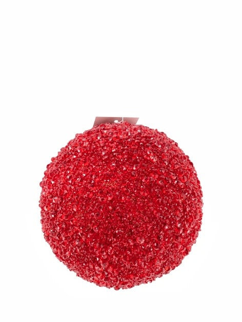 Icy Chunk Glitter Ball Ornament - Sold Individually