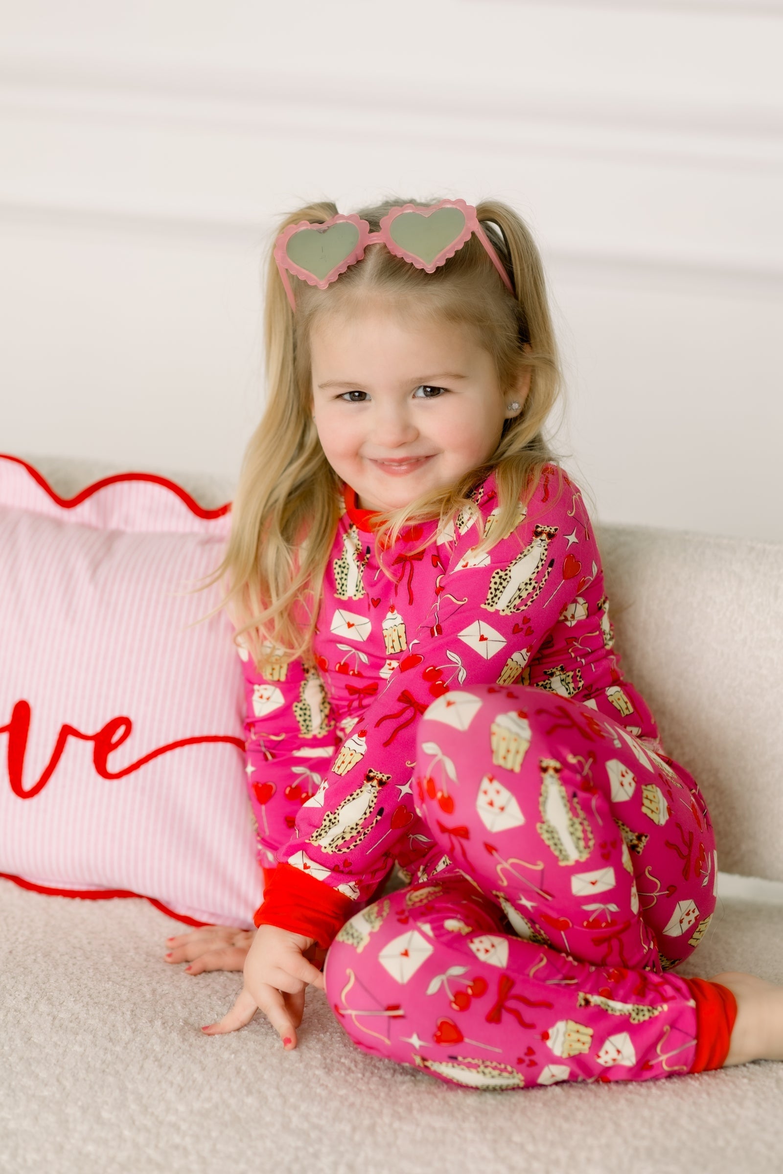 Wild at Heart Bamboo two-piece set in soft bamboo viscose with spandex blend.