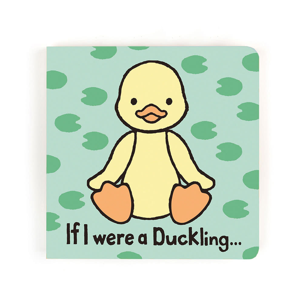 Colorful paper board book titled If I Were A Duckling featuring a bashful duckling character on the cover.