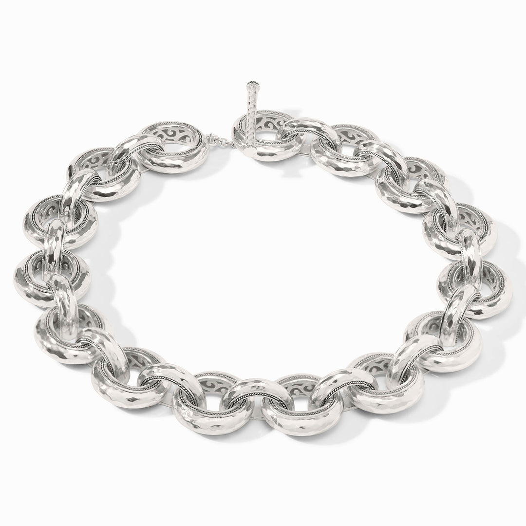 Cannes Link Necklace Silver