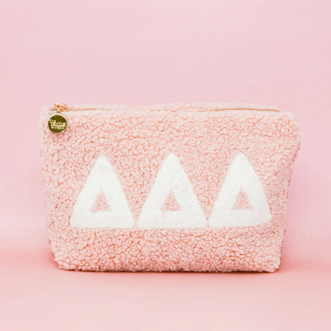 Sorority Teddy Letter Pouch Blush
