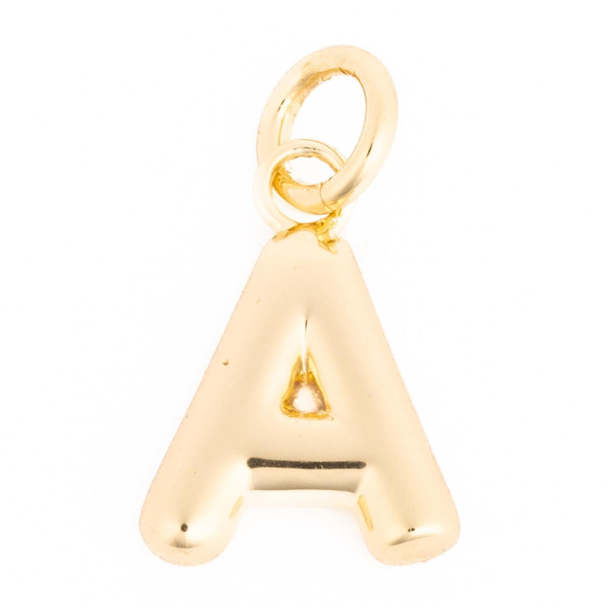 Gold-toned charm pendant with a delicate chain loop.