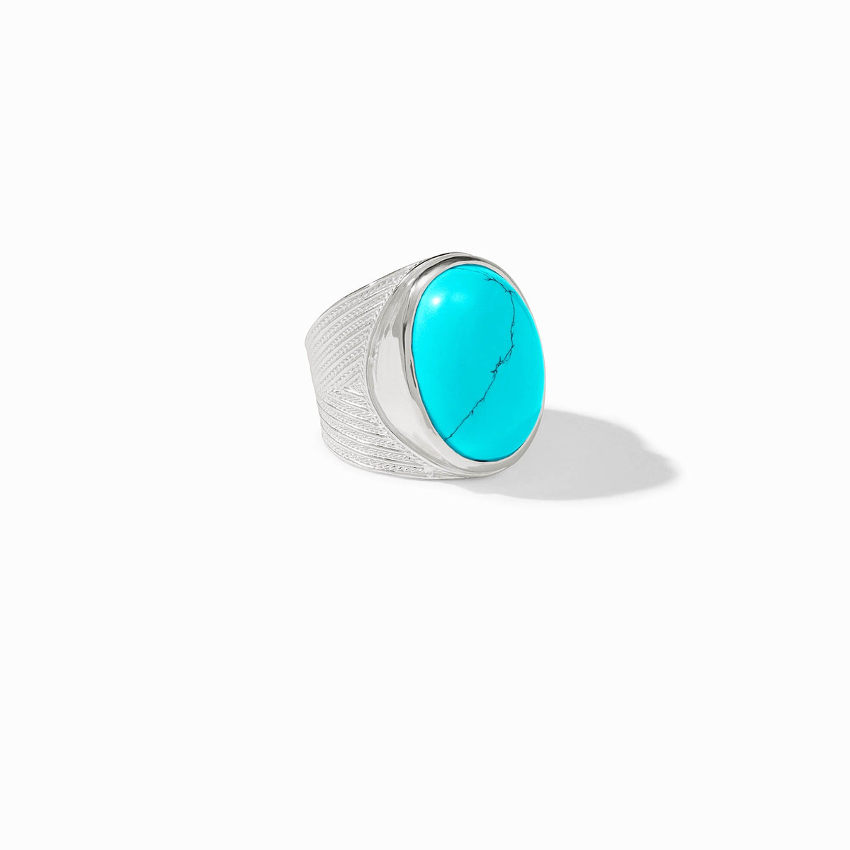 Verona Statement ring in silver plate with an imported glass stone.