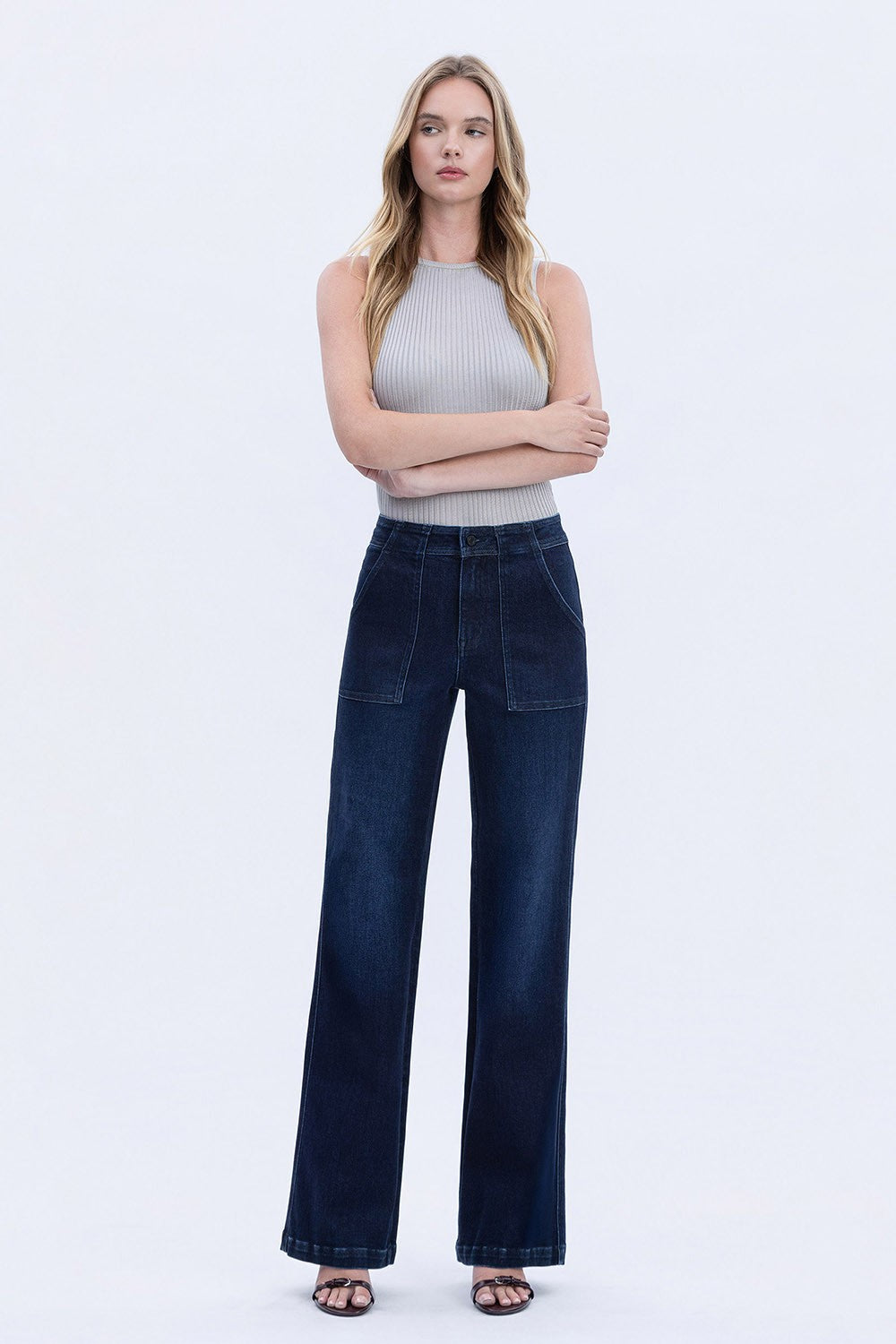 Zoey Super High Rise Full Length Vintage Flare Jeans