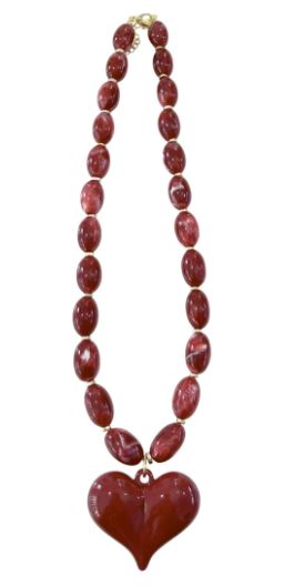 Gold-tone Roxie necklace featuring a bold geometric pendant on a delicate chain.