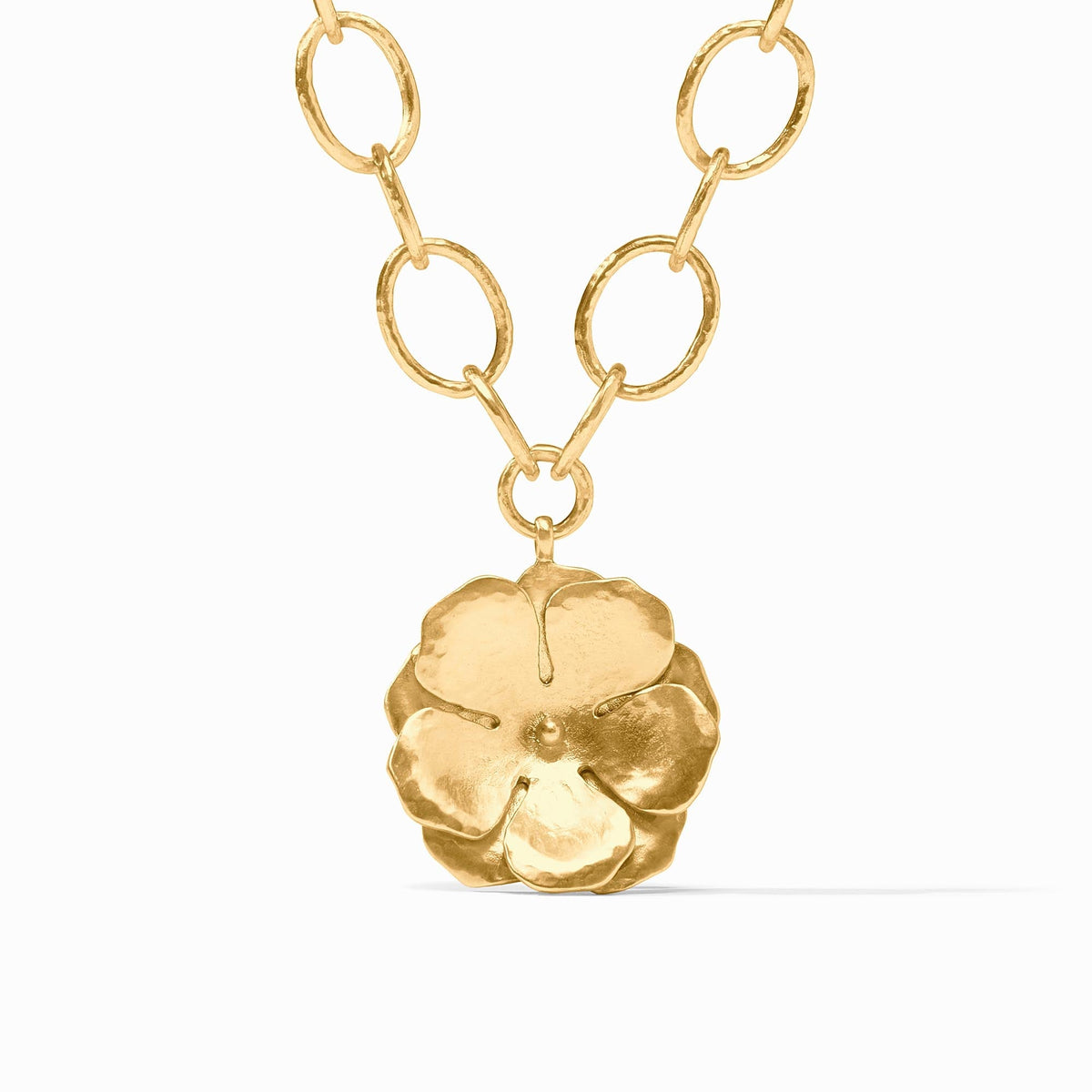 Adjustable gold-plated toggle necklace with Julie Vos hallmark
