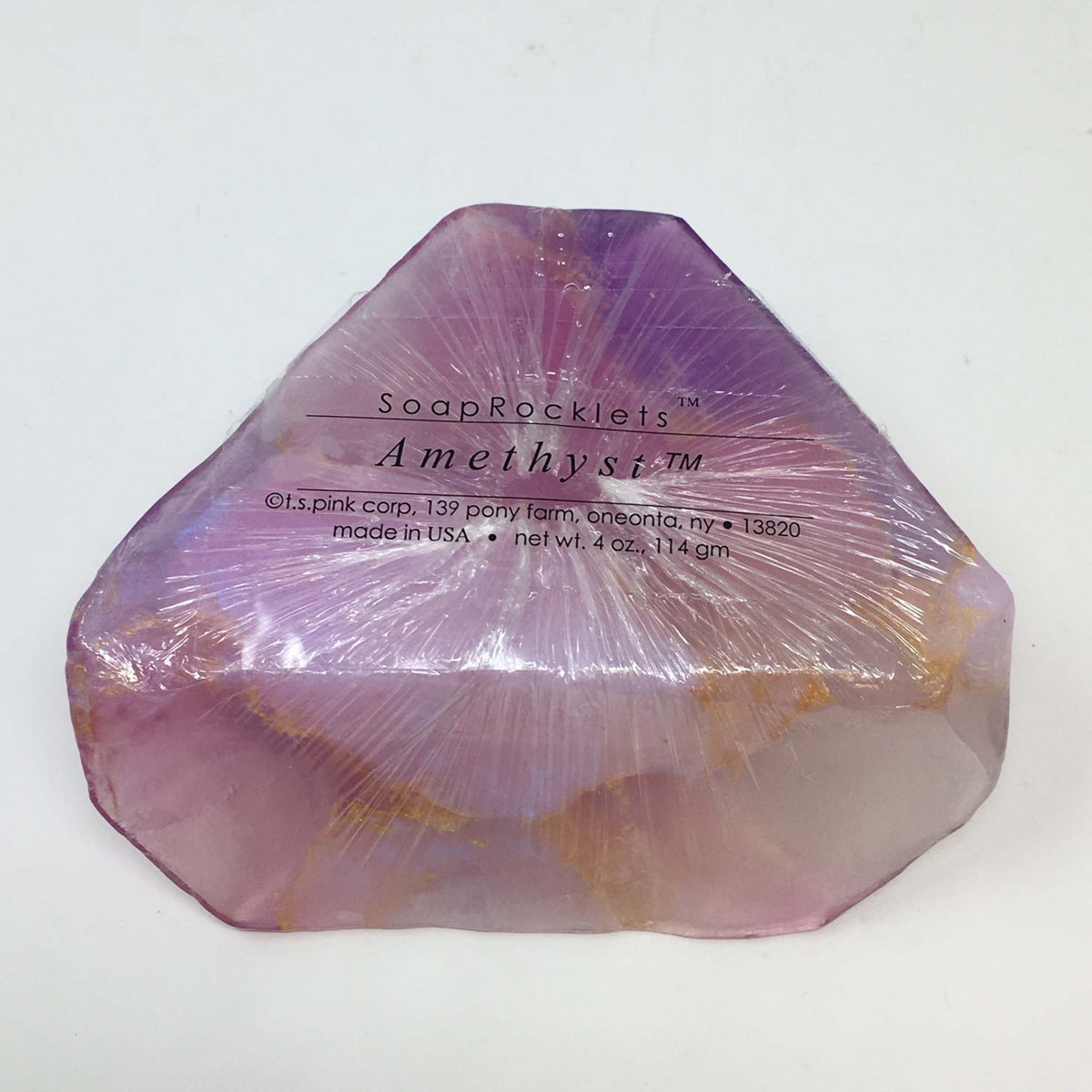 Handmade stone-shaped glycerine soap infused with natural botanicals like lavender and aloe.
