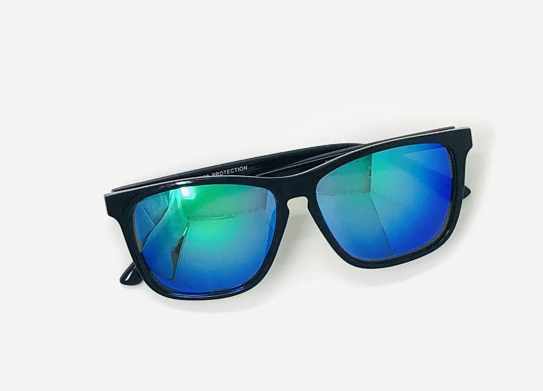 Classic bright tinted sunglasses with a classic fit frame in assorted colors offering UV400 protection.
