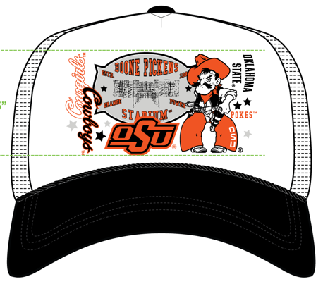 Ok State Layer Patch Foam Trucker Hat