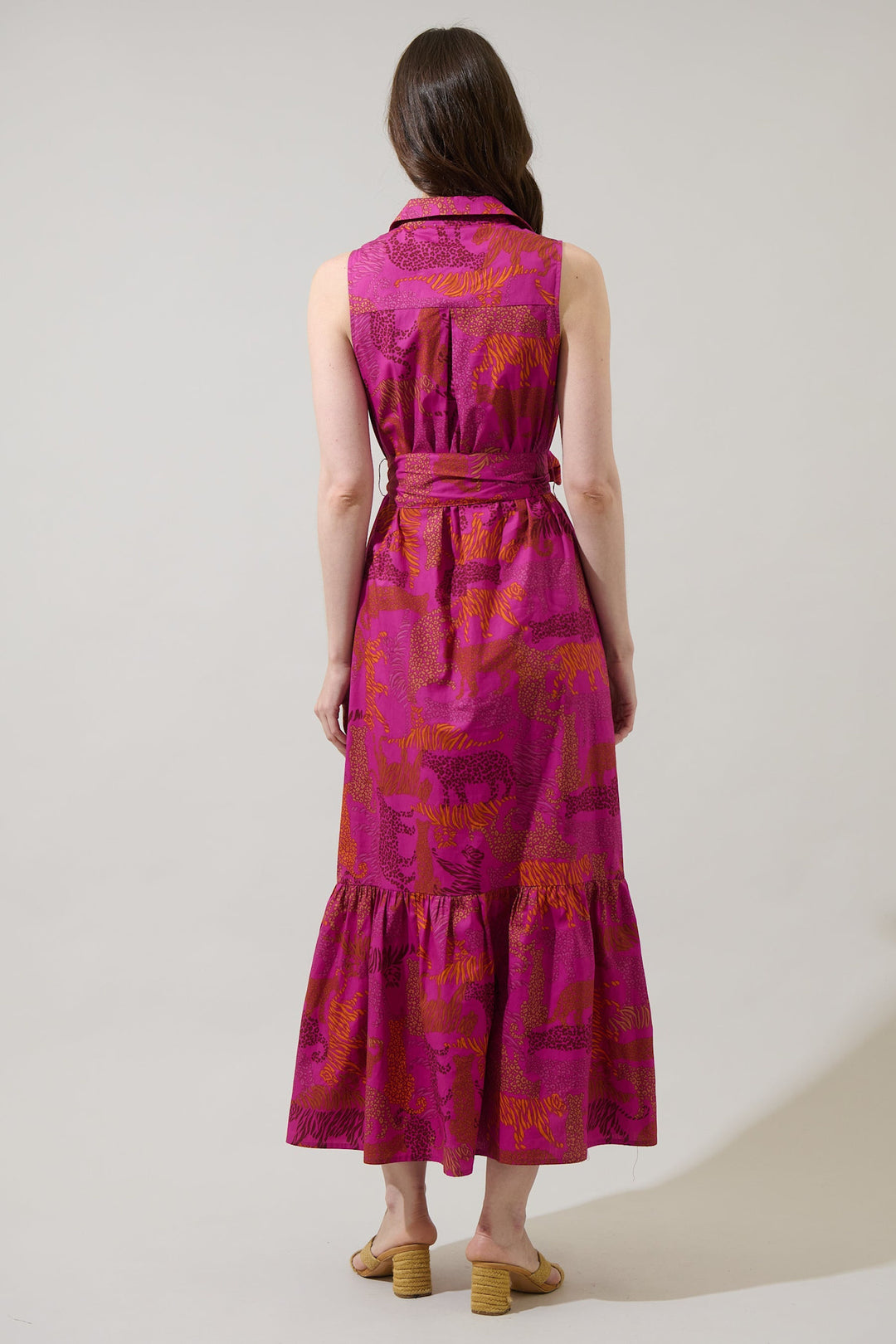 In the Jungle Cileah Collared Maxi Dress