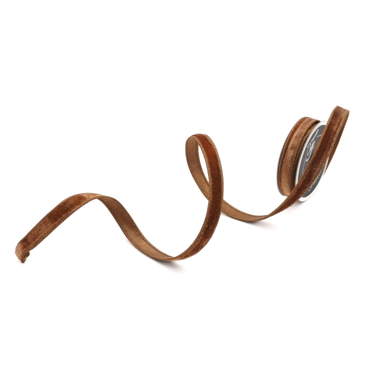 .75-inch wired velvet ribbon with a luster finish in deep burgundy