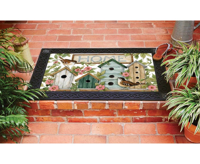 MatMates doormat tray insert with non-slip recycled rubber backing in a neutral tone.