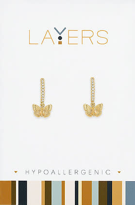 Gold Huggie Layers Earrings