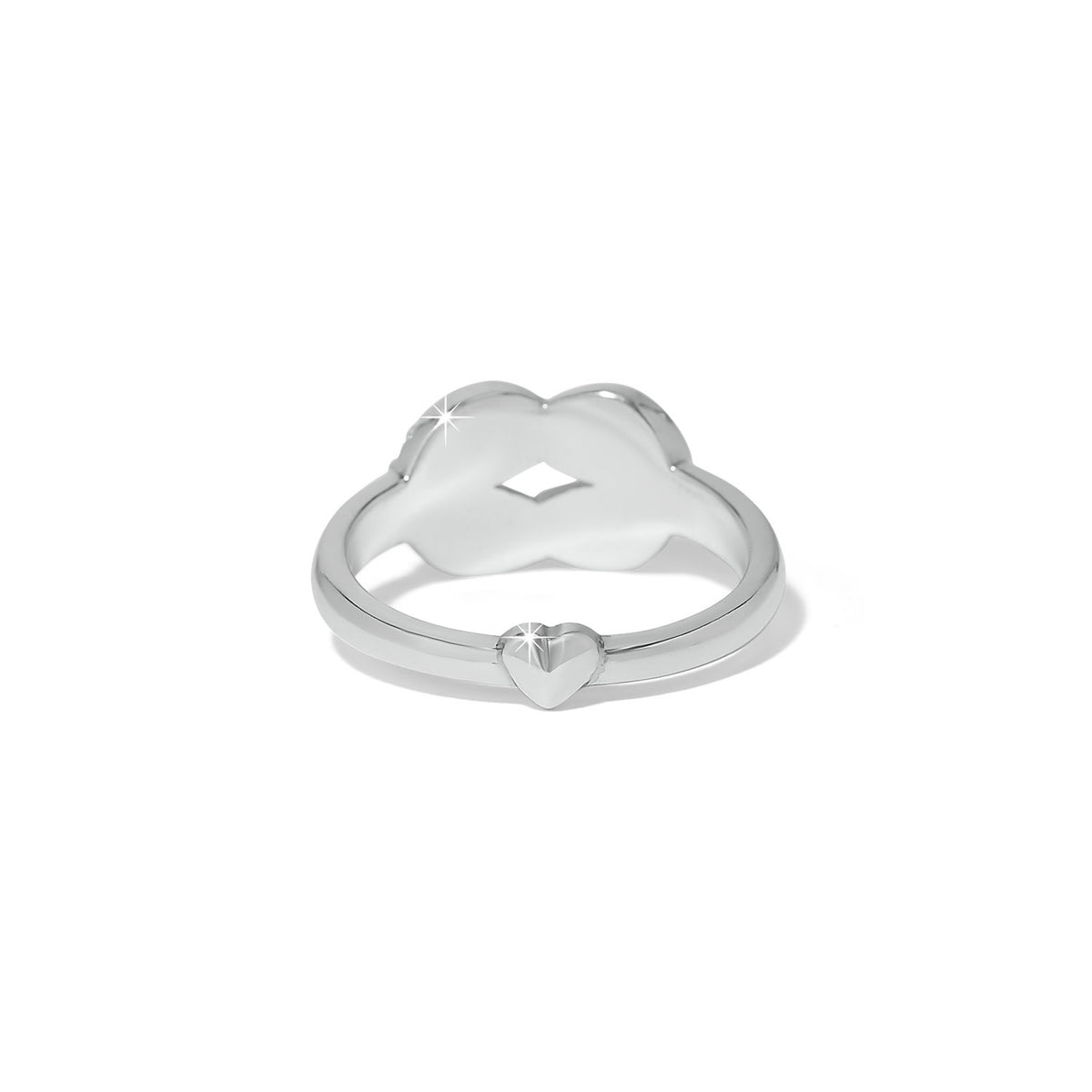 Silver plated ring with fine quality crystals in a Harmony Luxe style