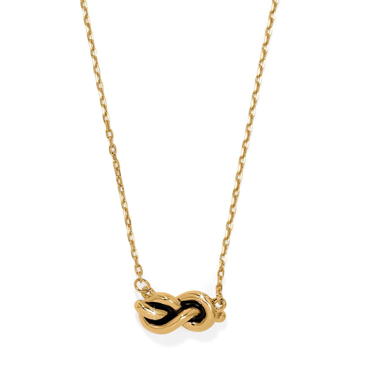 Brighton Interlok Single Knot Petite Necklace in gold