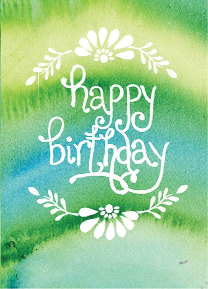 A6 birthday card with matching envelope featuring the text 'You are a blessing' printed locally in Austin.