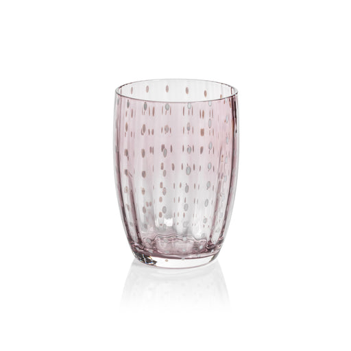Purple Portofino tumbler with white dot pattern on a matte finish.