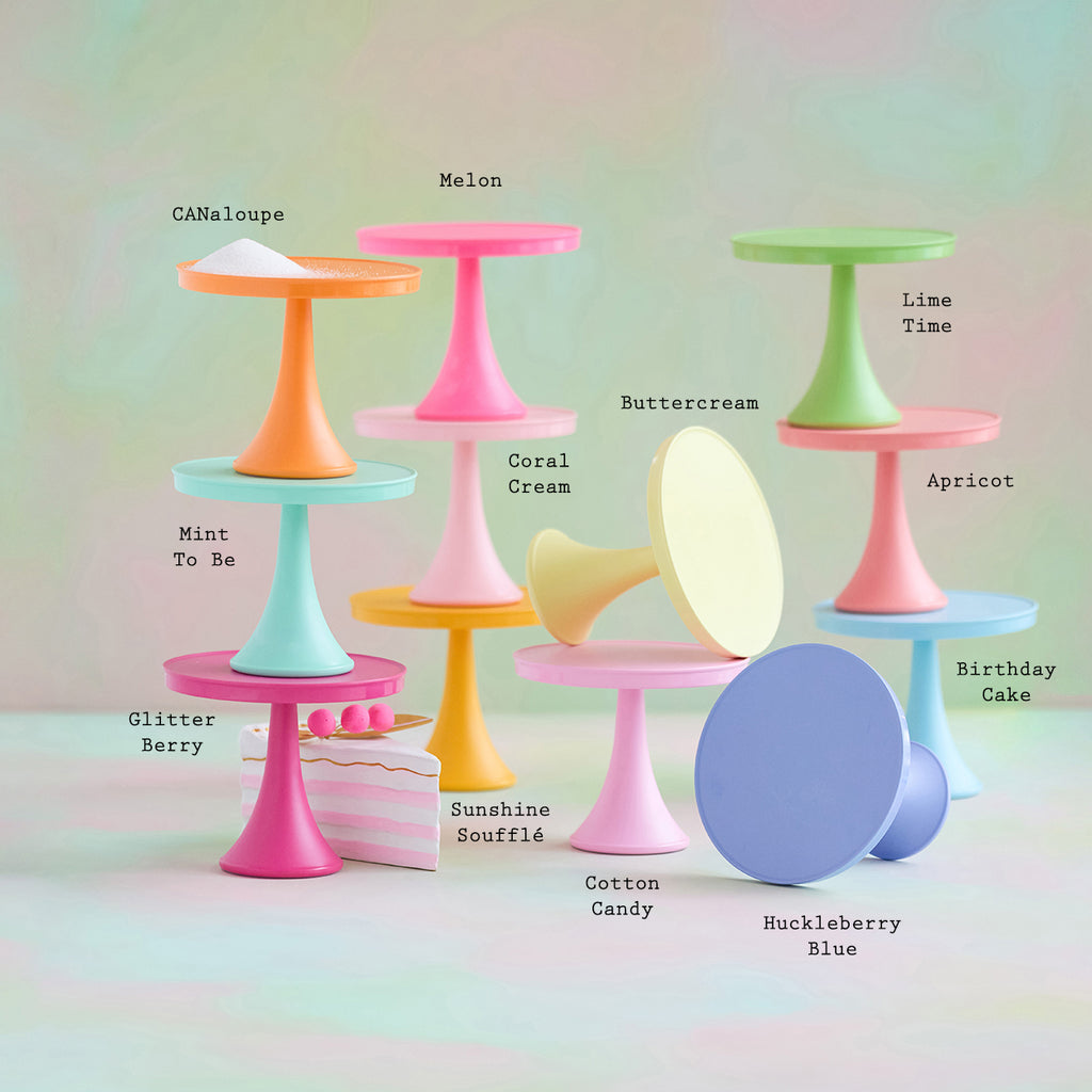 8.5" x 7" Rainbow Cake Plates
