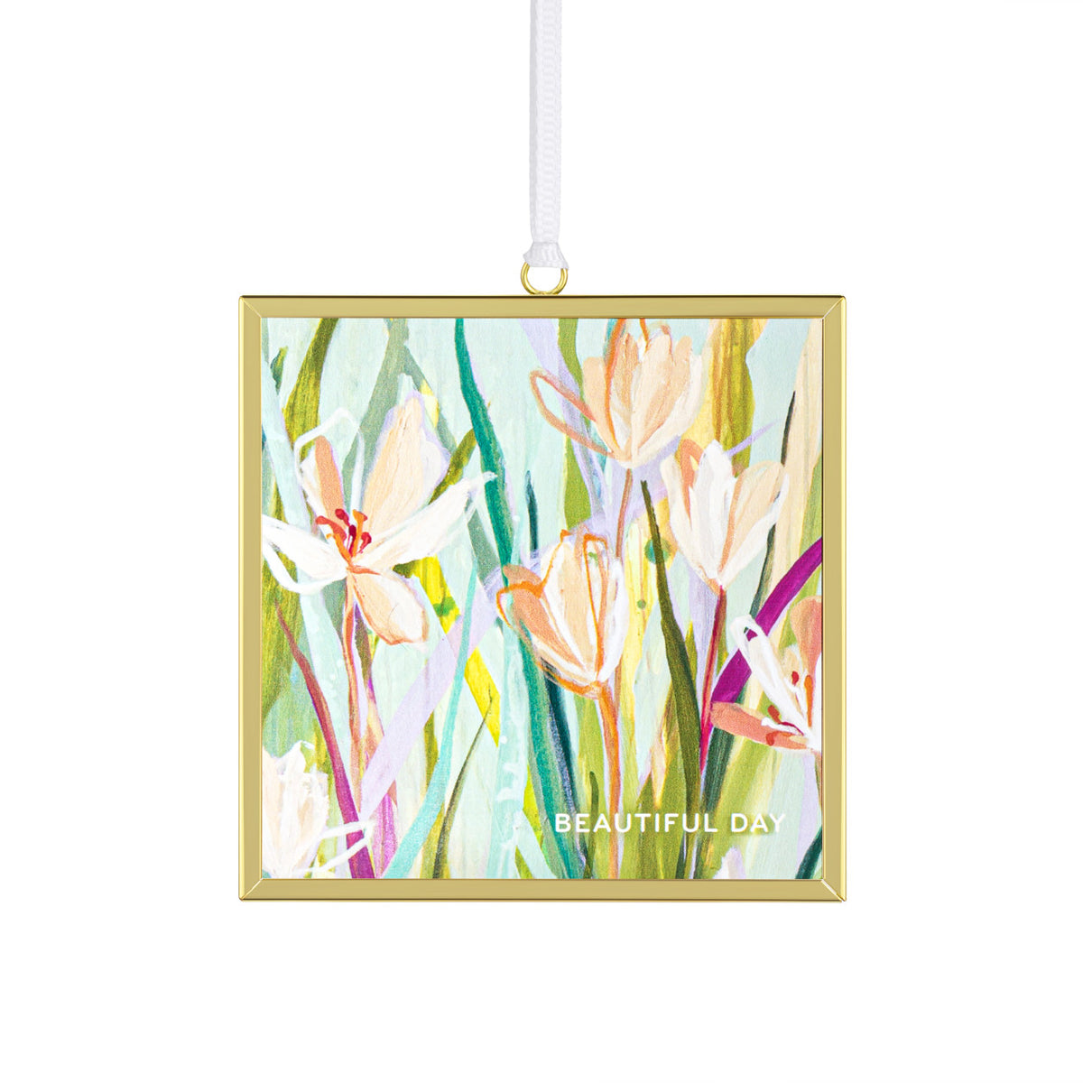 Iron butterfly suncatcher with glass wings in a natural color palette.