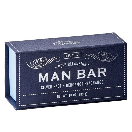 Man Bar soap bar with rich lather formula in masculine fragrance