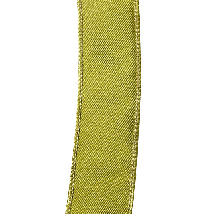 Iridescent satin ribbon with wired edges in shimmering polyester