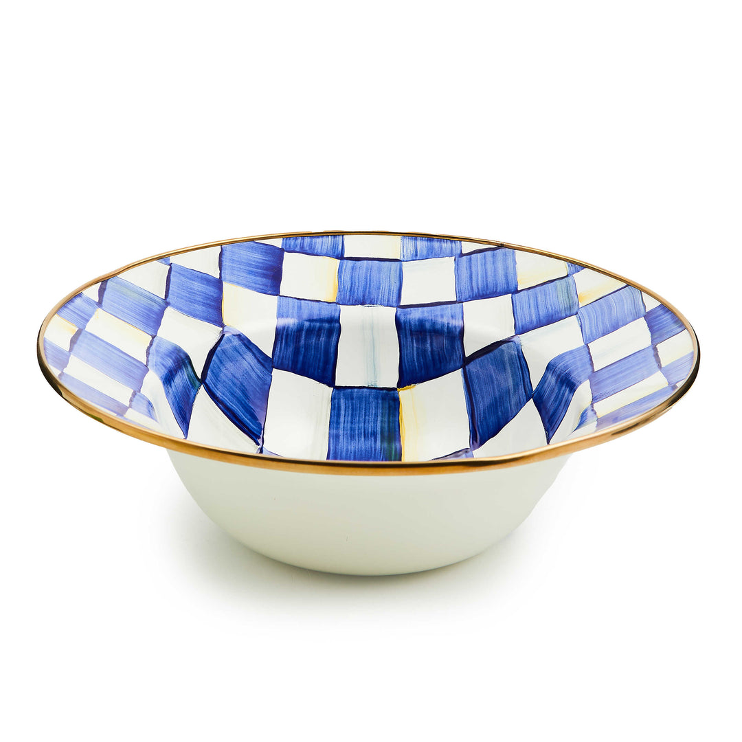 Royal Check Serving Bowl