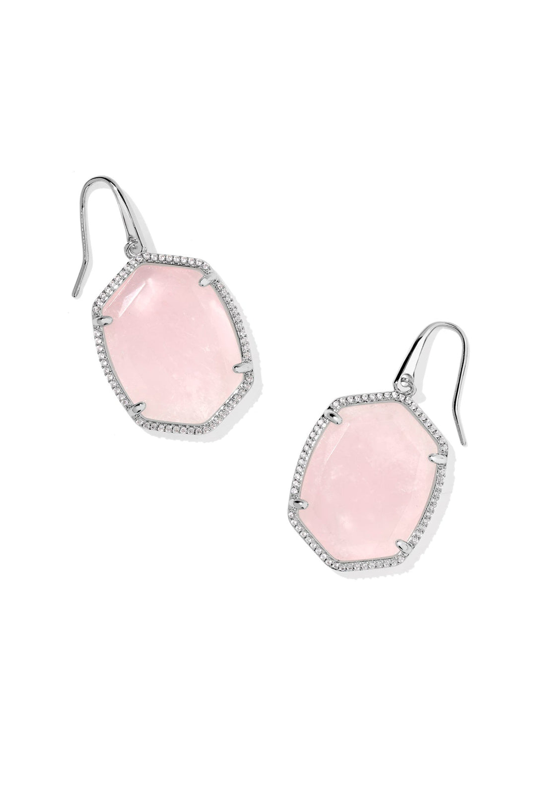 Daphne Pave Frame Drop Earrings