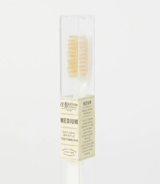 Natural Bristle Toothbrush - Medium Ivory