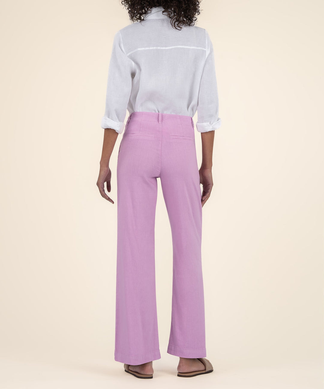 Meg Linen High Rise Wide Leg Pants