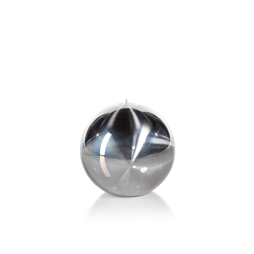 Titanium candle in a sleek metallic finish with a minimalist cylindrical shape.