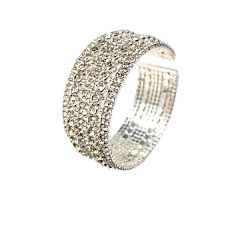 Silver Bling Open Cuff Bracelet