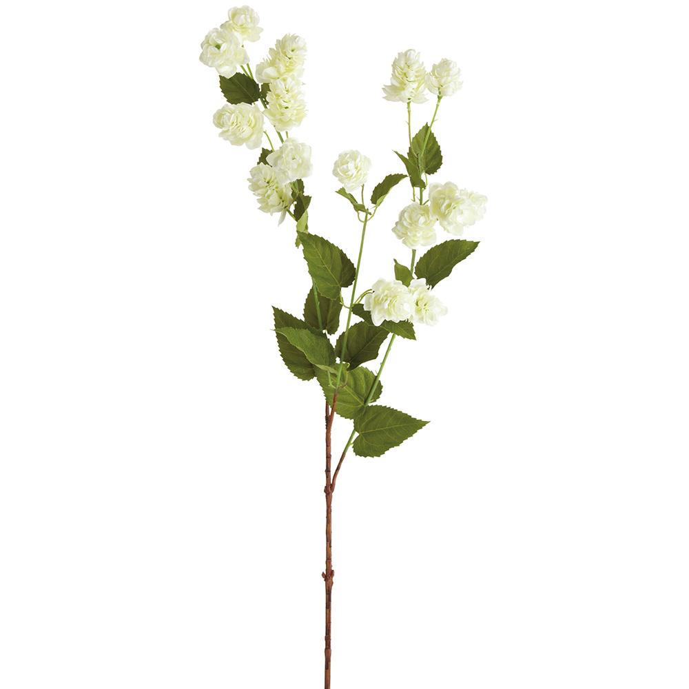 39-inch Hops Spray fabric panel with plastic coating in a neutral tone.