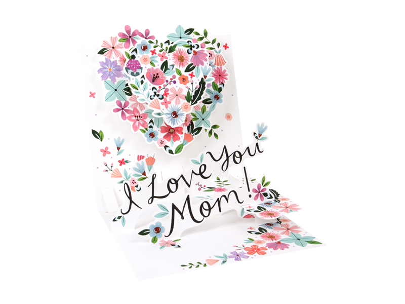 Mother's Day Treasures Greeting Card Heart for Mom