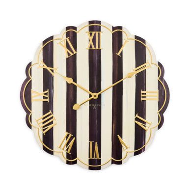 Courtly Stripe Wall Clock