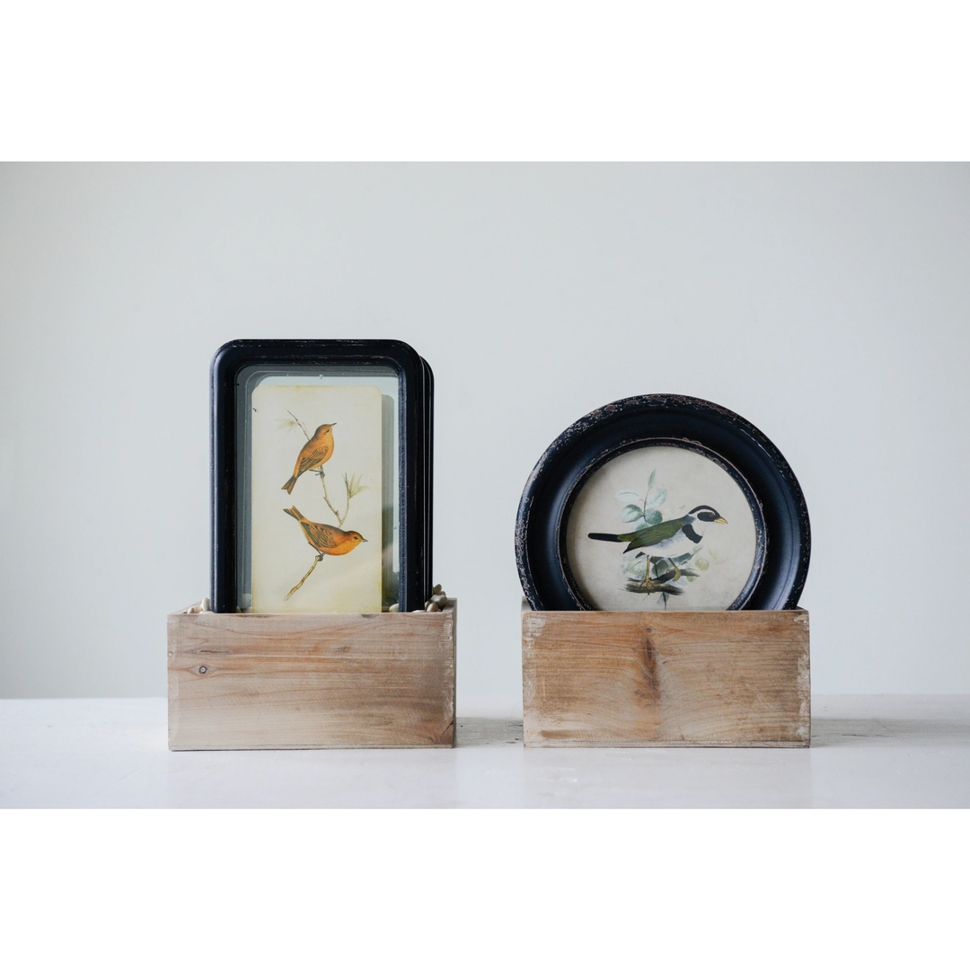 Wood Wall Décor with Floating Bird