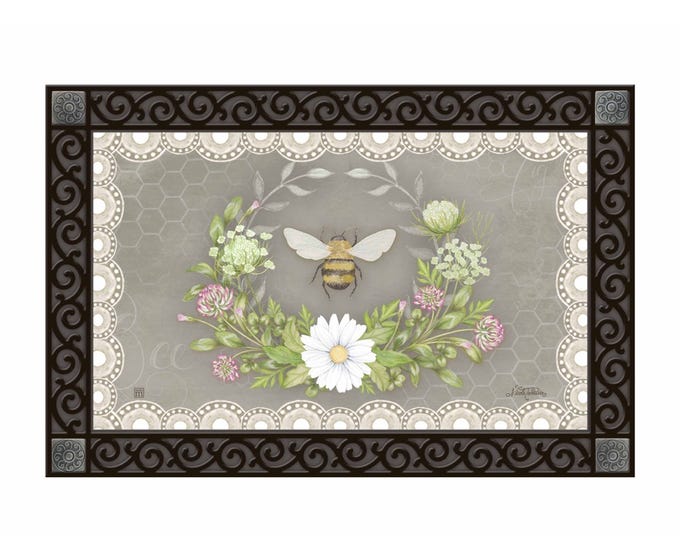 MatMate doormat tray insert with non-slip recycled rubber backing