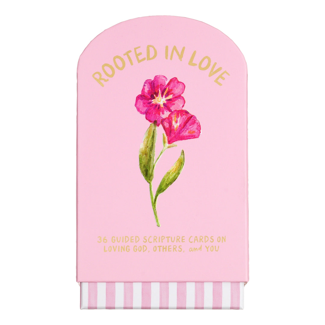 Faith Collection guided cards with stand in natural wood finish featuring inspirational text.