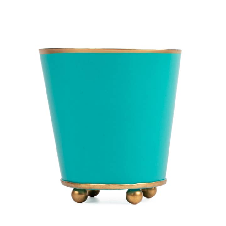 Round matte cachepot planter with a smooth cylindrical shape.